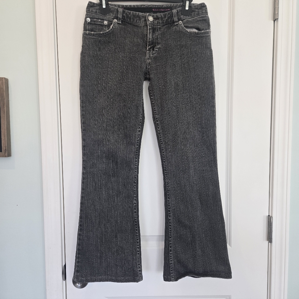 Calvin Klein Black Women's Jeans Sequin Back Size 7